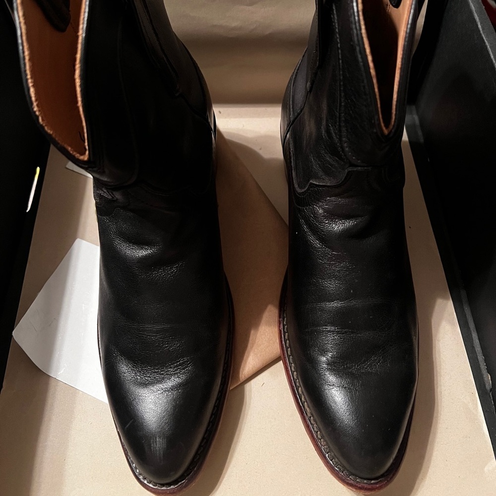 Tecova Black Penny Booties. Size 8.5